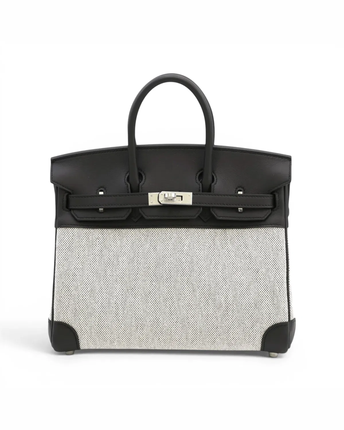 Hermès Birkin 25, Noir / Écru
