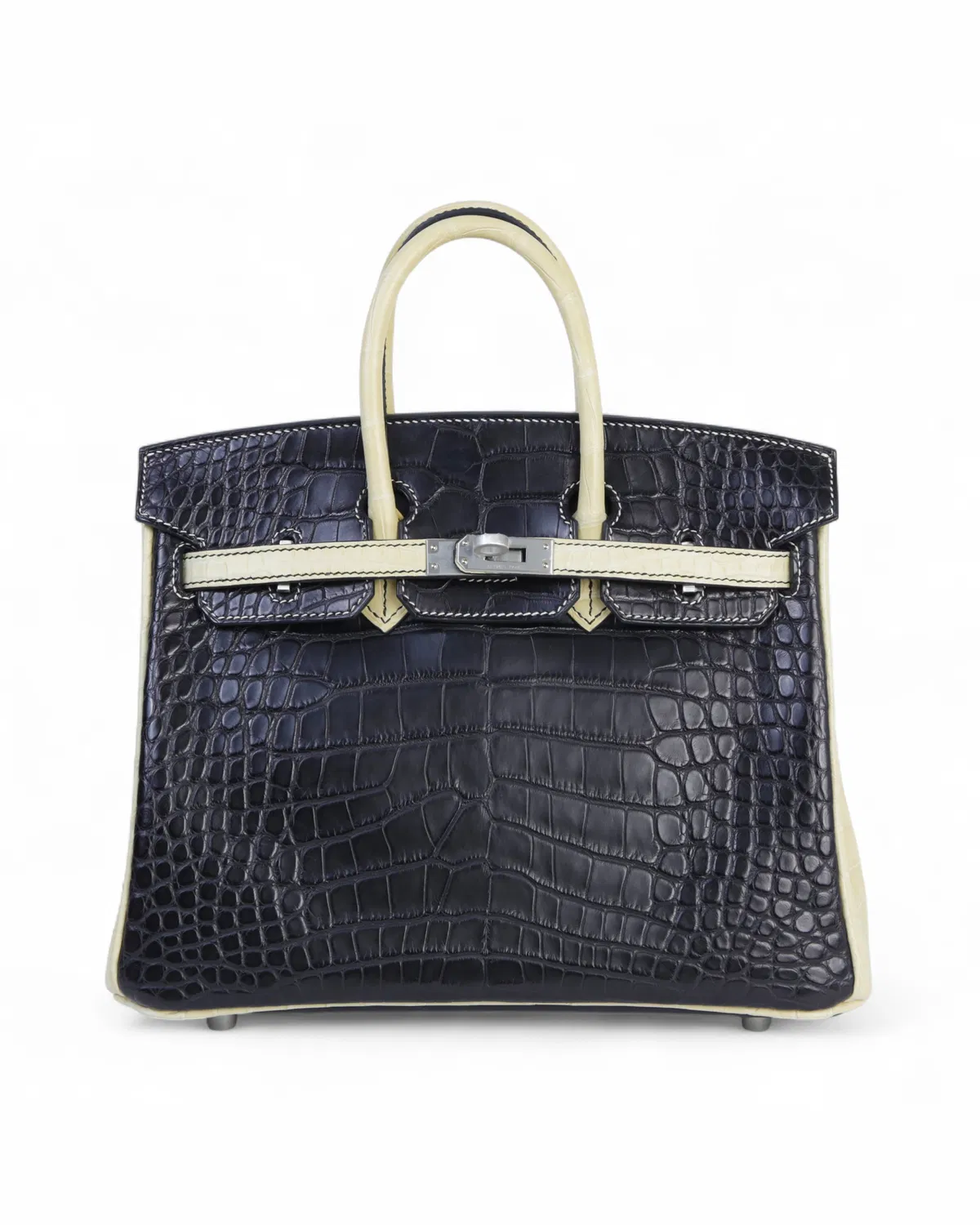 Hermès Birkin 25, Noir / Vanille