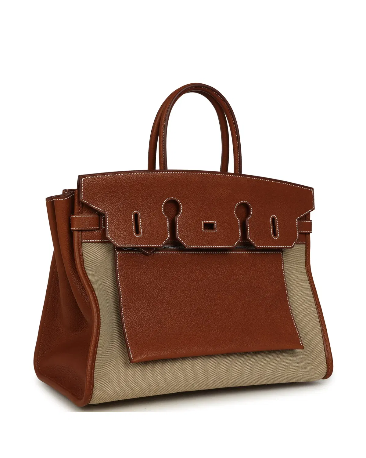 Hermès Birkin À l'Envers 35, Ficelle / Écru / Fauve