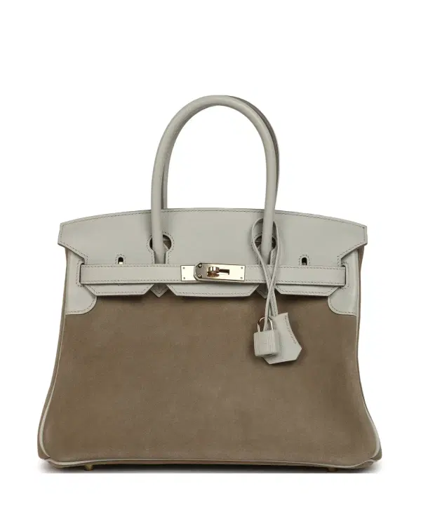 Hermès Birkin Grizzly 30, Gris Caillou / Gris Perle