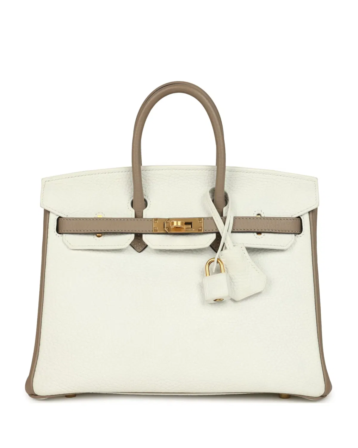 Hermès Birkin HSS 25, Blanc / Étoupe