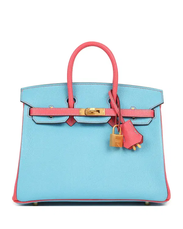 Hermès Birkin HSS 25, Céleste / Rose Lipstick