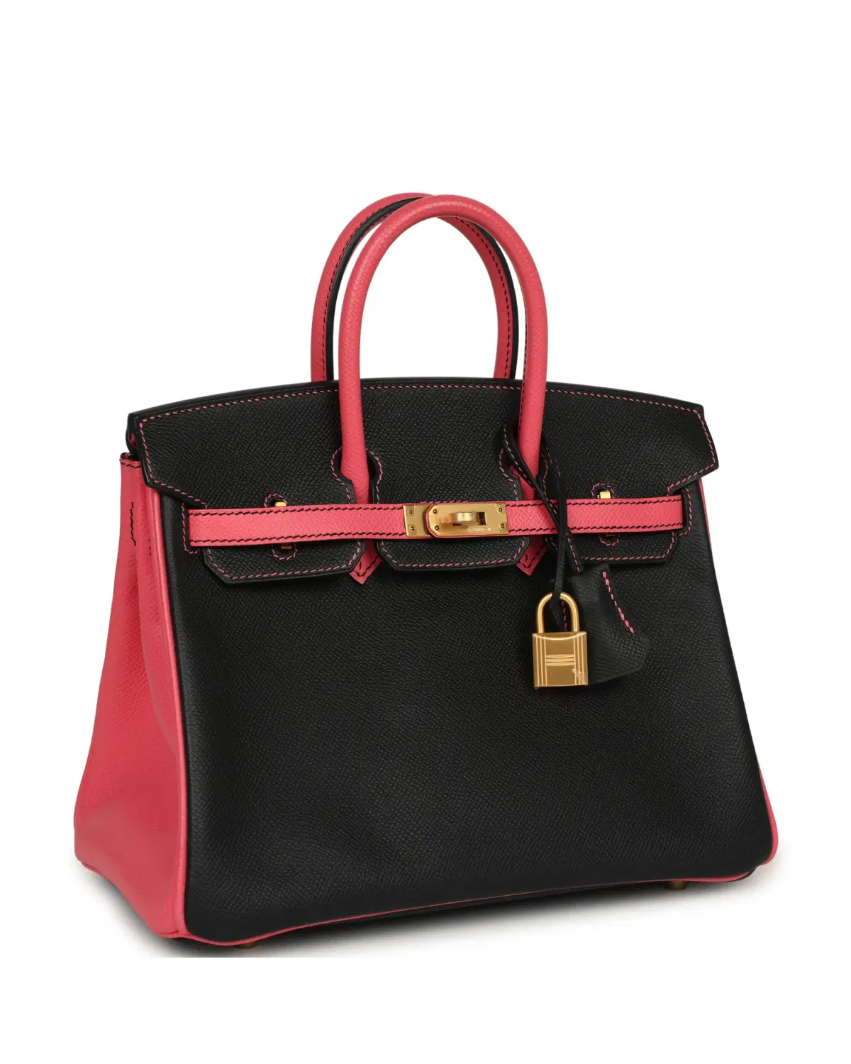 Hermès Birkin HSS 25, Noir / Rose Azalée