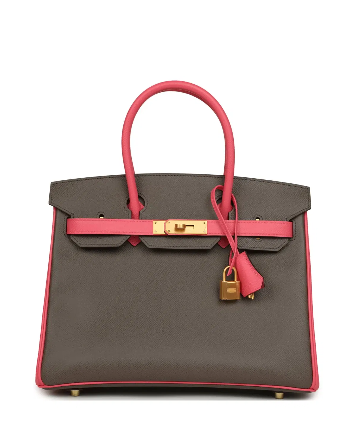 Hermès Birkin HSS 30, Étain / Rose Azalée
