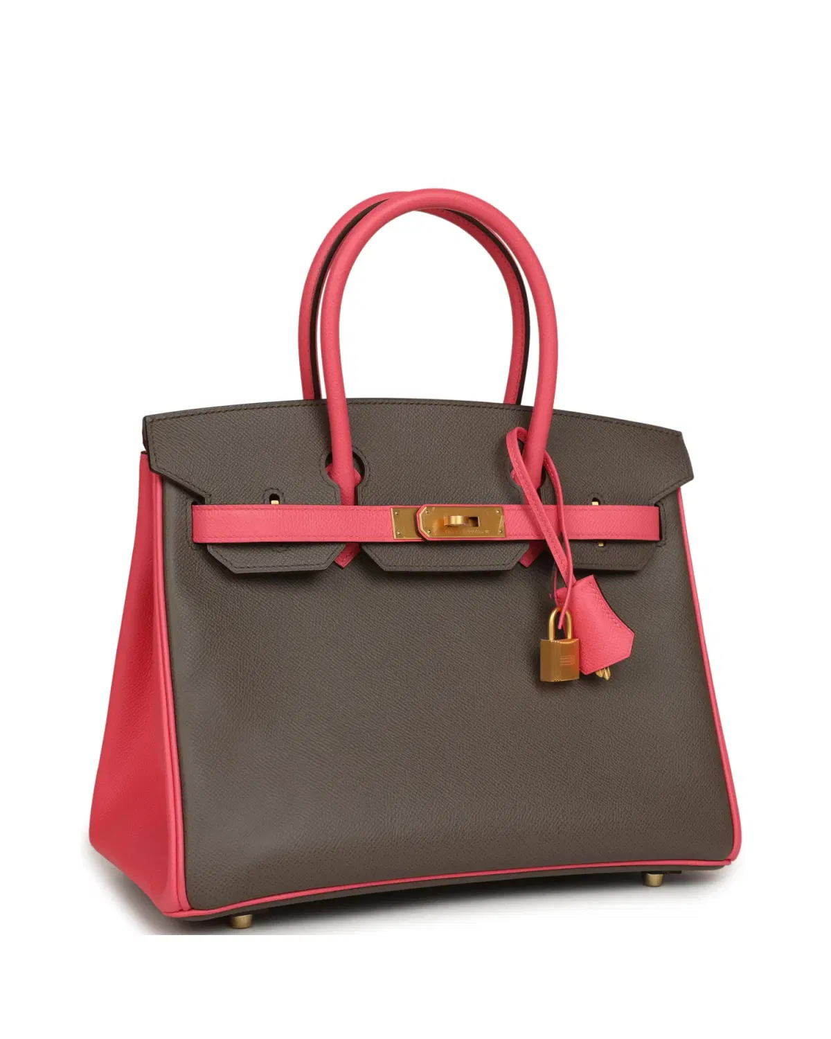 Hermès Birkin HSS 30, Étain / Rose Azalée