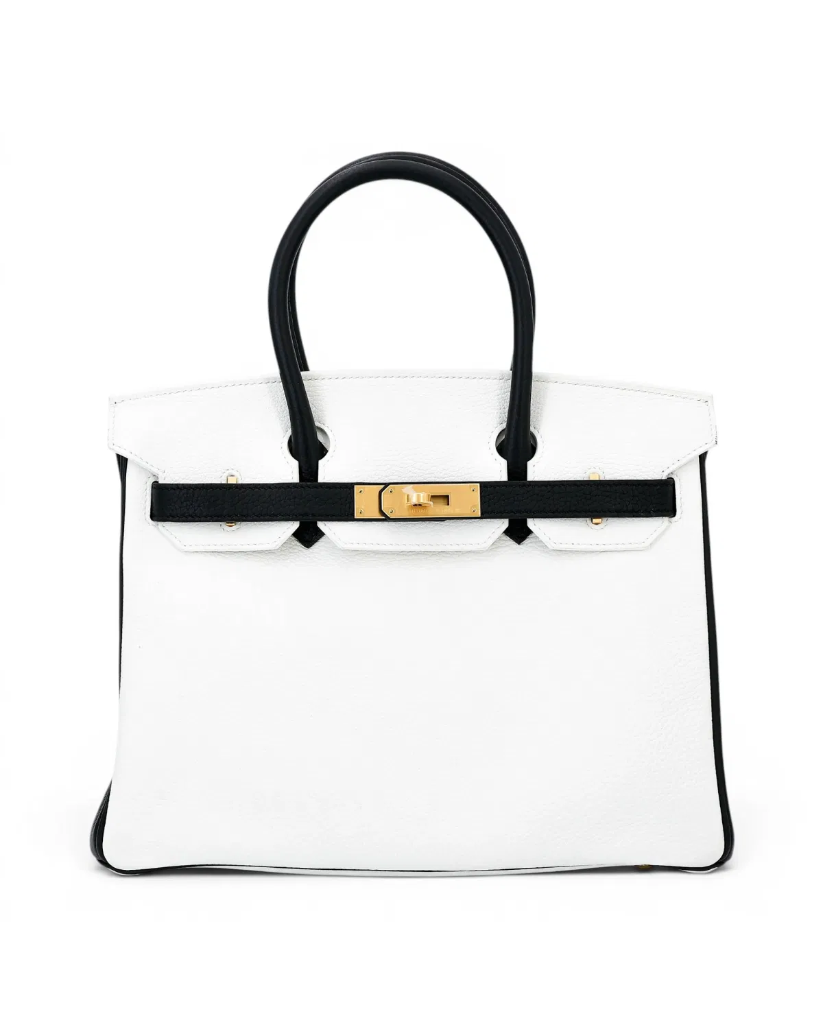 Hermès Birkin HSS 30, Noir / Blanc