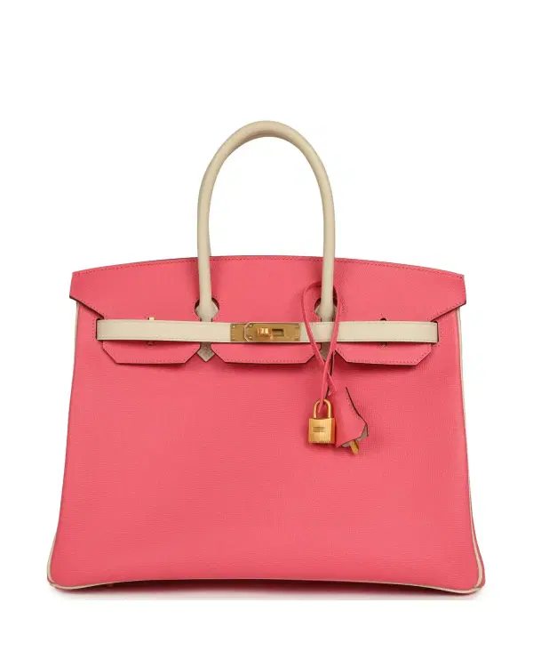 Hermès Birkin HSS 35, Rose Azalée / Craie