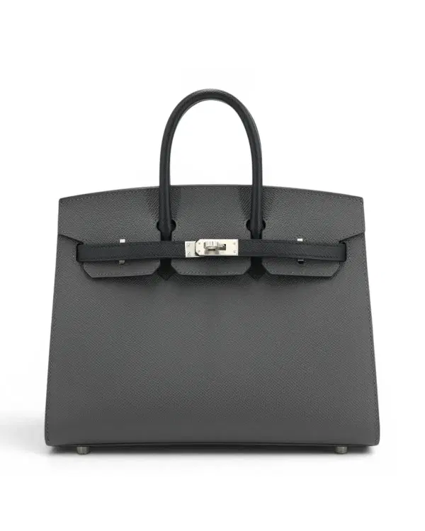 Hermès Birkin Sellier 25, Noir / Graphite