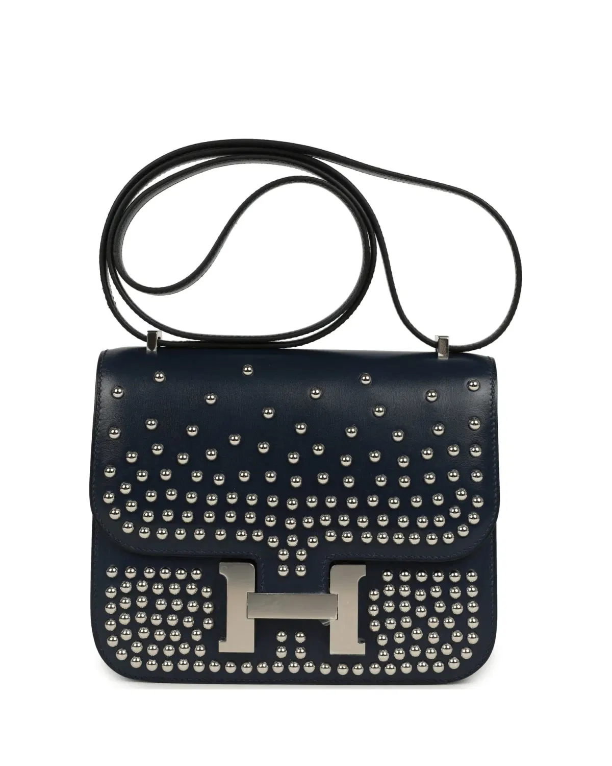 Hermès Constance Clouté 18, Bleu Abysse