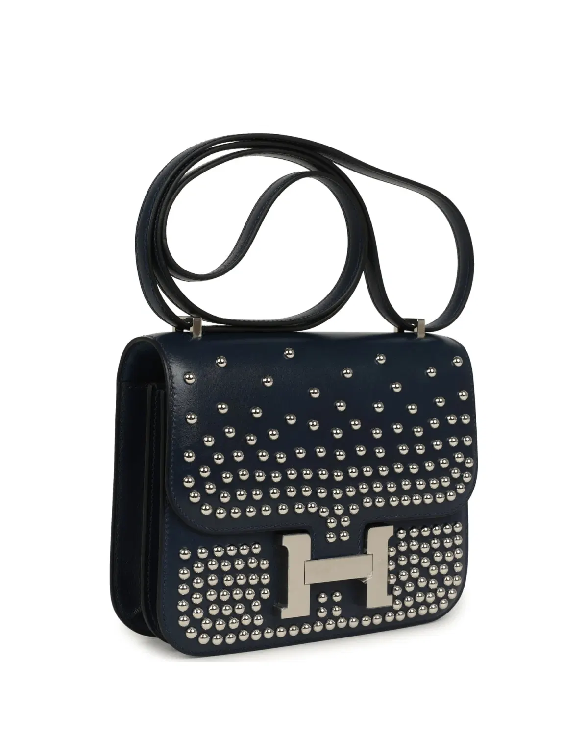 Hermès Constance Clouté 18, Bleu Abysse
