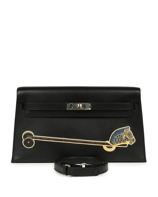 Hermès Kelly Elan Cheval de Bois One size, Noir / Multicolor