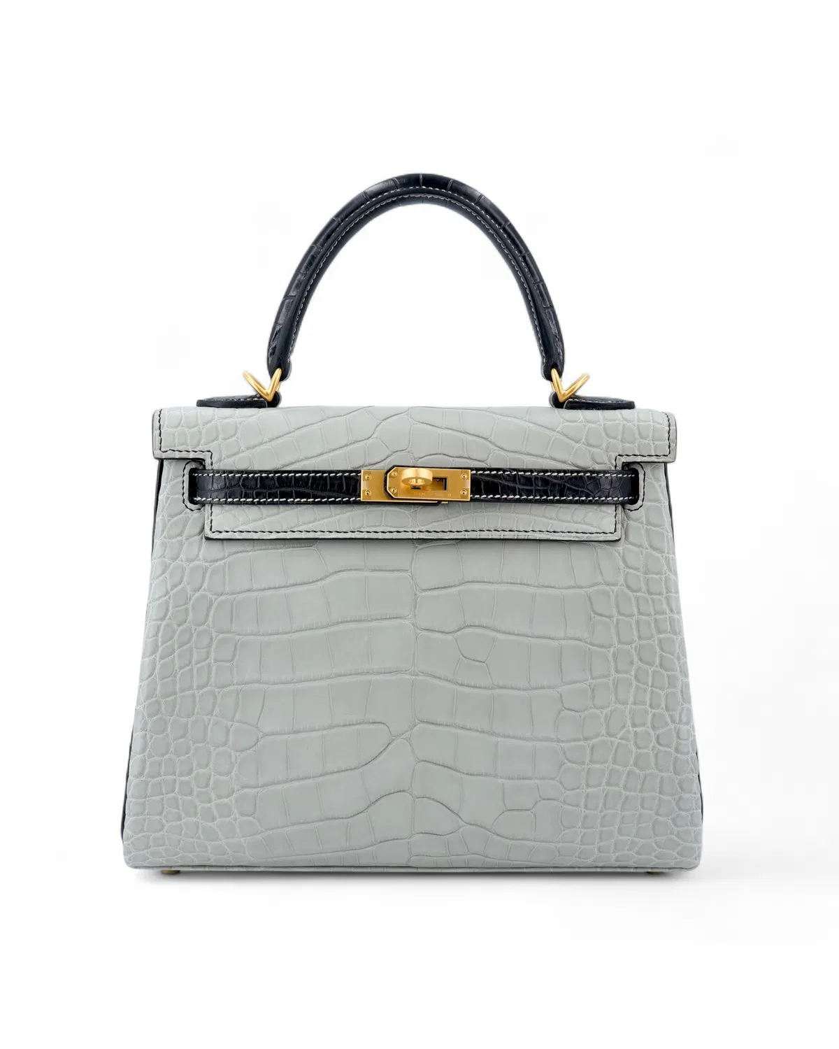Hermès Kelly HSS 25, Gris Perle / Noir