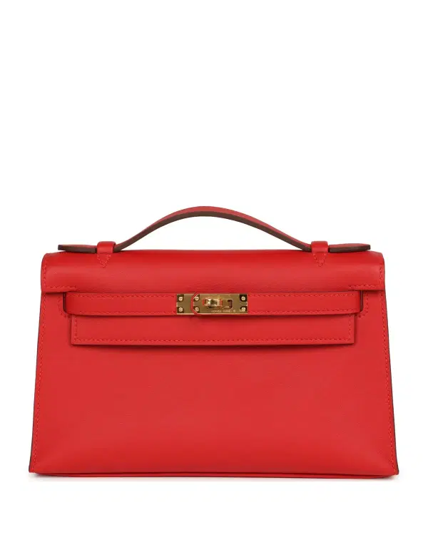 Hermès Kelly Pochette One size, Rouge Radieux