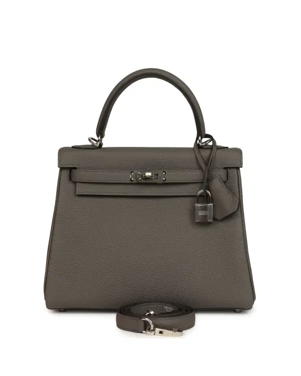 Hermès Kelly Retourne 25, Étain