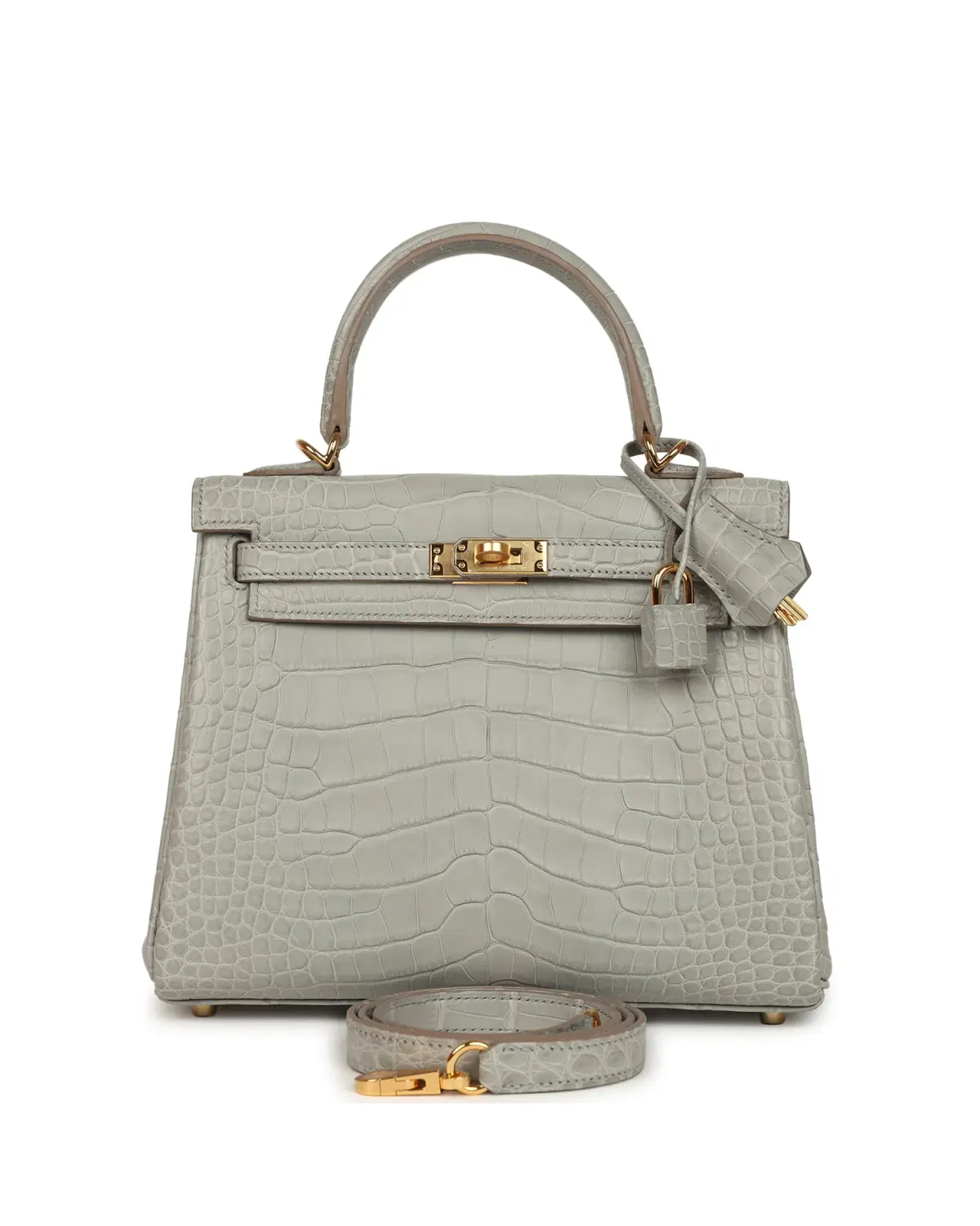 Hermès Kelly Retourne 25, Gris Perle
