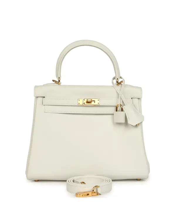 Hermès Kelly Retourne 25, New White