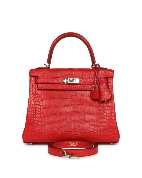 Hermès Kelly Retourne 25, Rouge Radieux