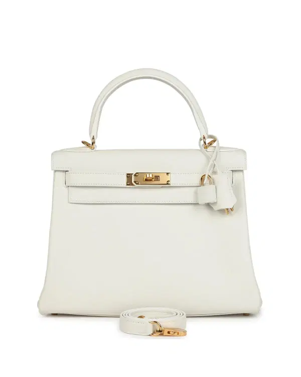 Hermès Kelly Retourne 28, Blanc