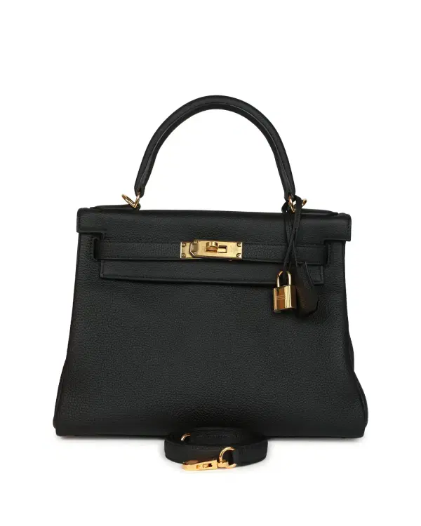 Hermès Kelly Retourne 28, Noir
