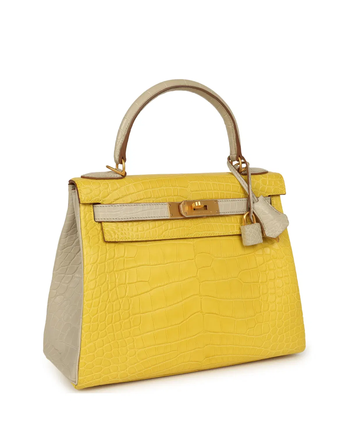 Hermès Kelly Retourne HSS 28, Mimosa / Béton