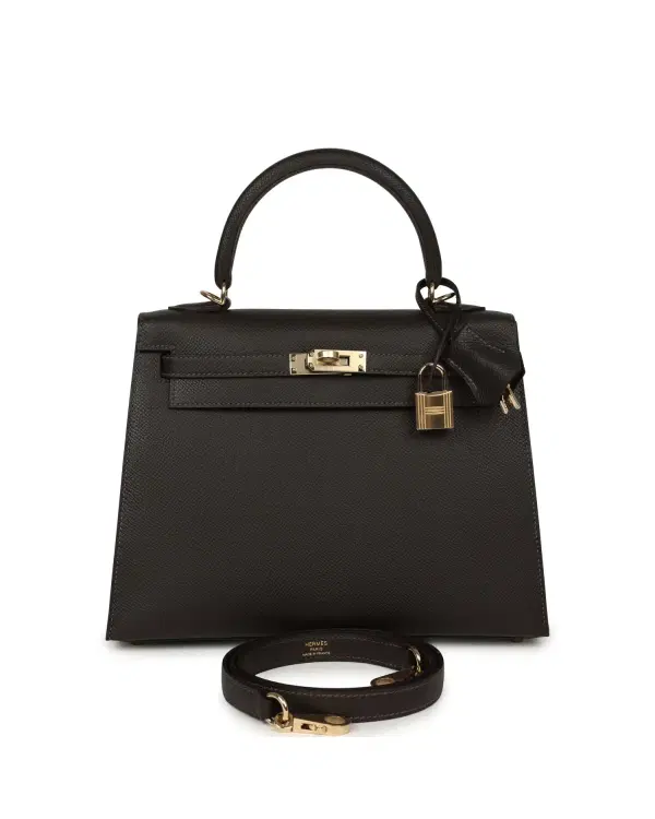 Hermès Kelly Sellier 25, Bai Brun