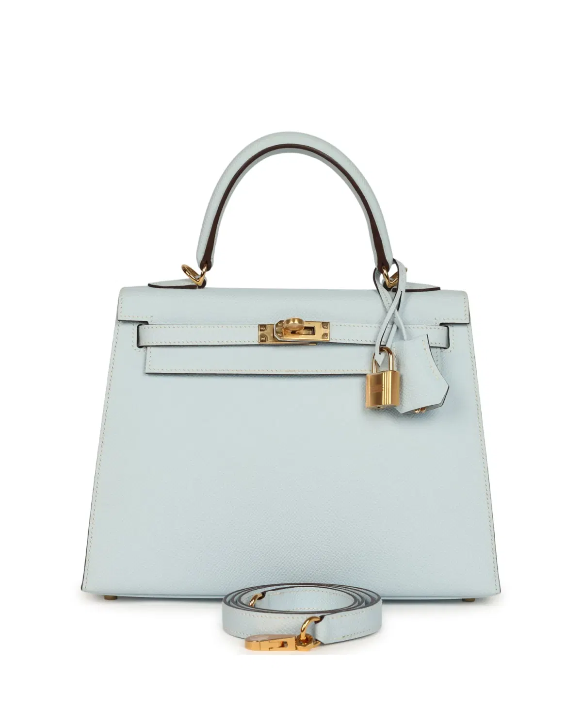 Hermès Kelly Sellier 25, Bleu Brume
