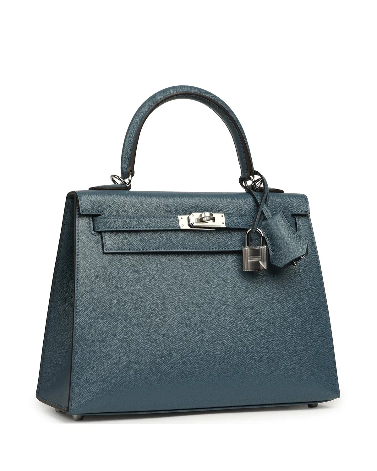 Hermès Kelly Sellier 25, Bleu Tempête