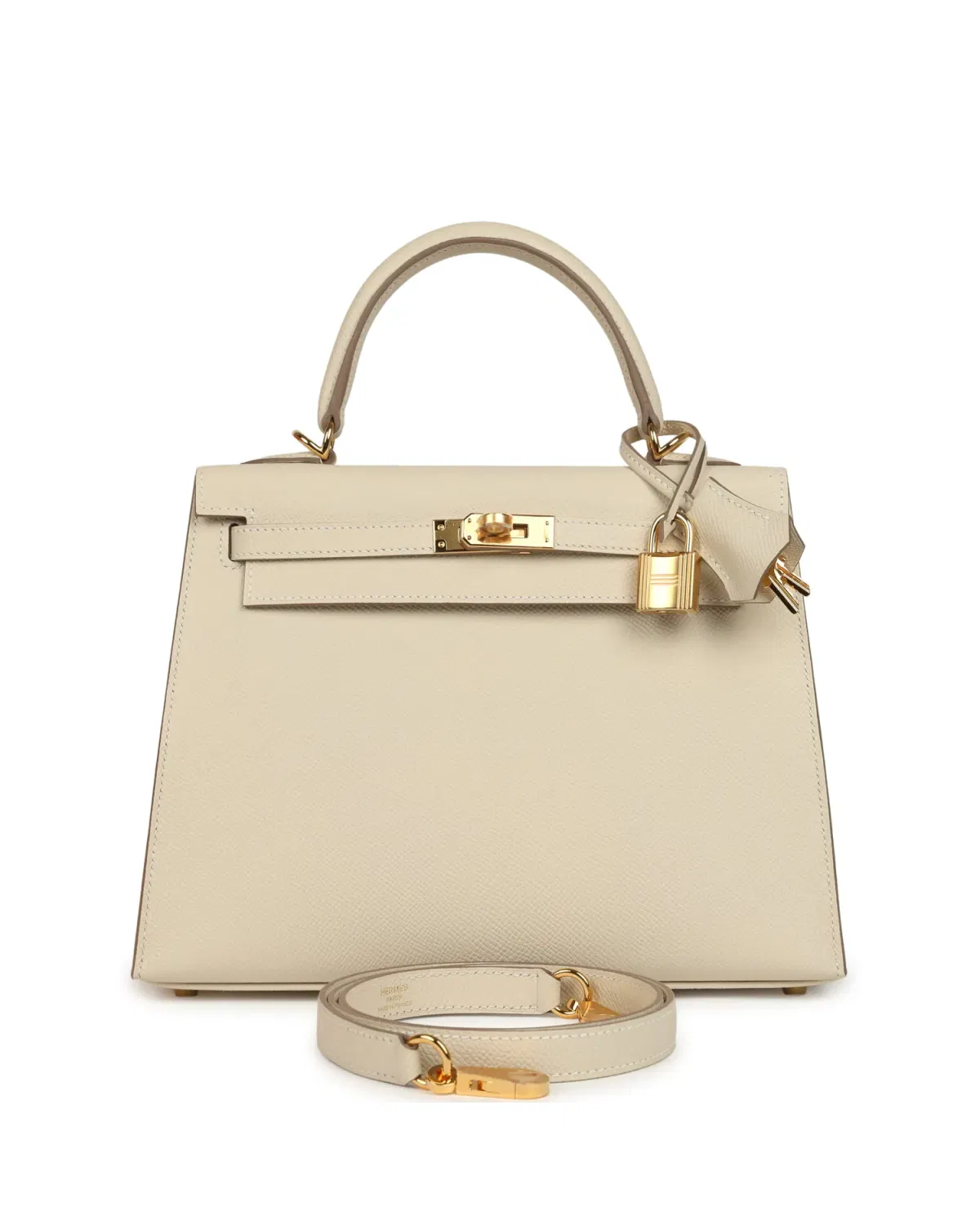 Hermès Kelly Sellier 25, Craie