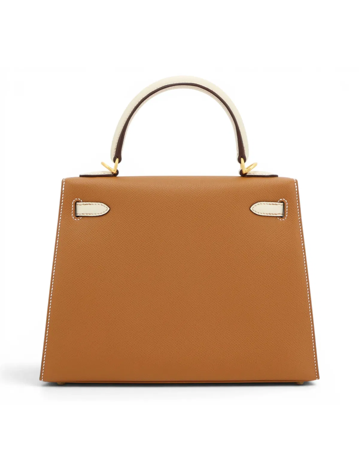 Hermès Kelly Sellier 25, Gold / Craie