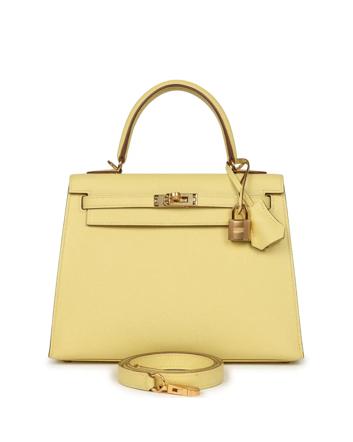 Hermès Kelly Sellier 25, Jaune Poussin