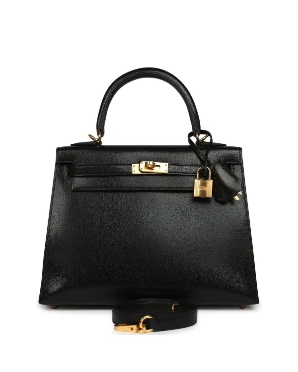 Hermès Kelly Sellier 25, Noir