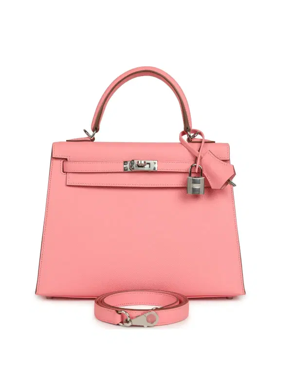 Hermès Kelly Sellier 25, Rose Confetti