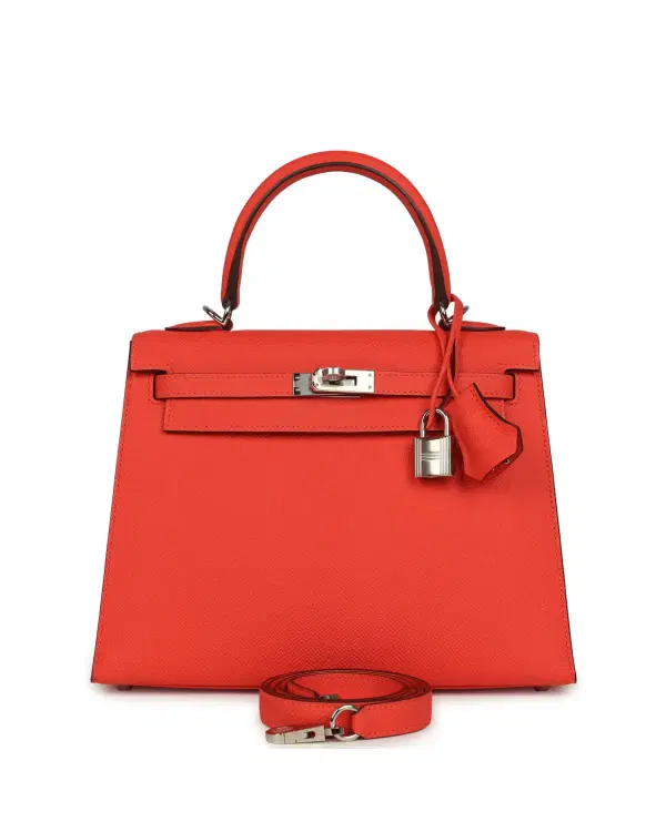 Hermès Kelly Sellier 25, Rose Texas