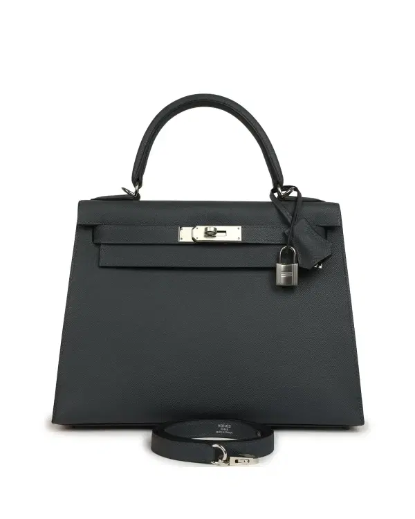 Hermès Kelly Sellier 28, Gris Misty