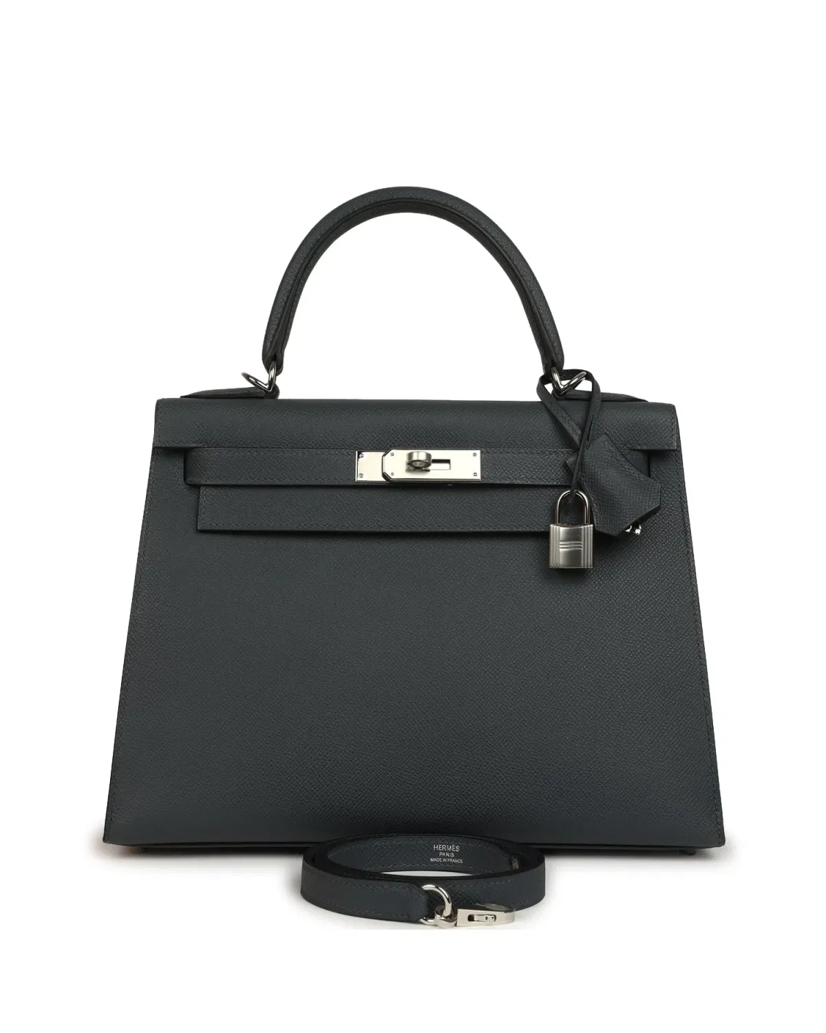 Hermès Kelly Sellier 28, Gris Misty