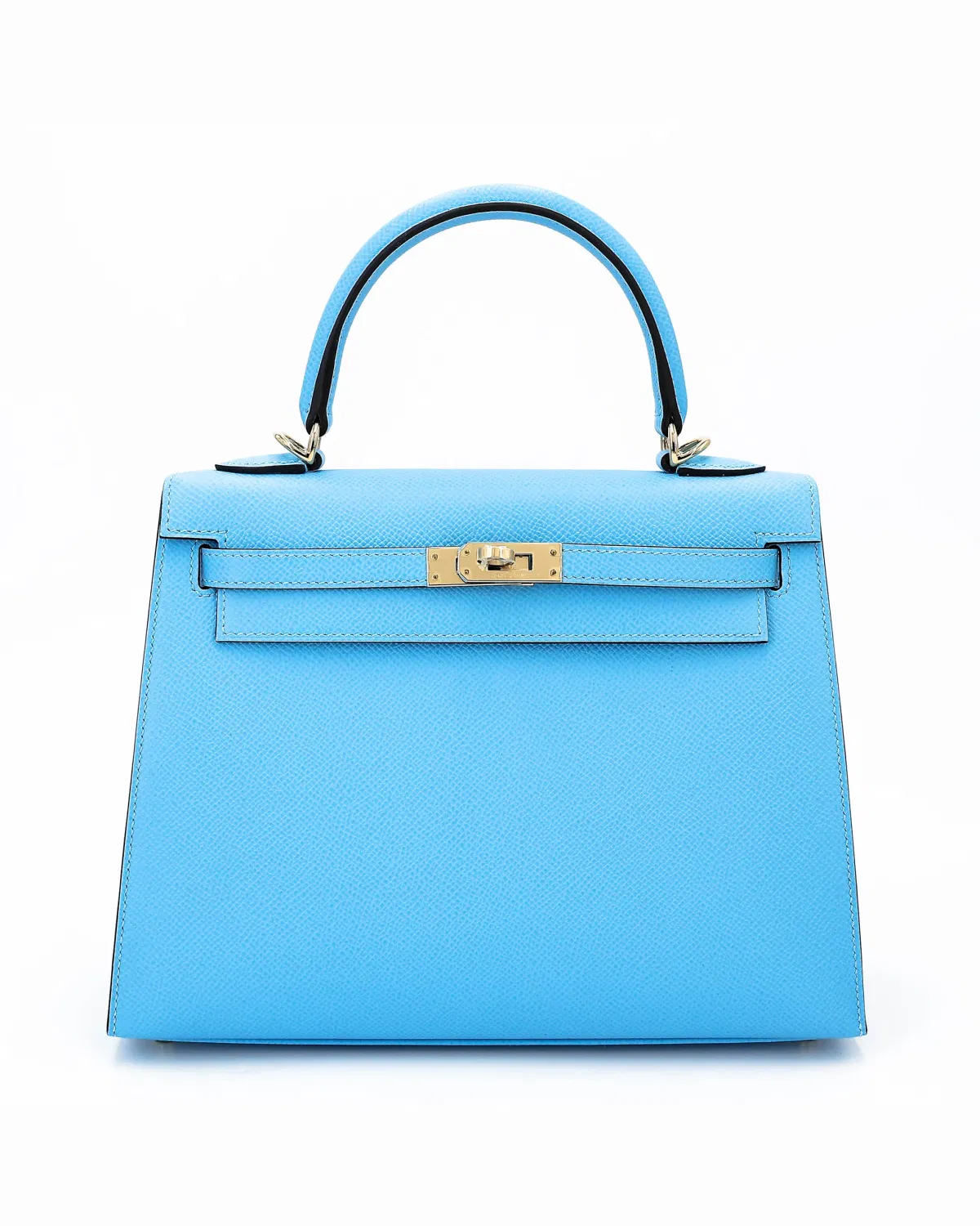 Hermès Kelly Sellier HSS 25, Céleste / Bleu Saphir