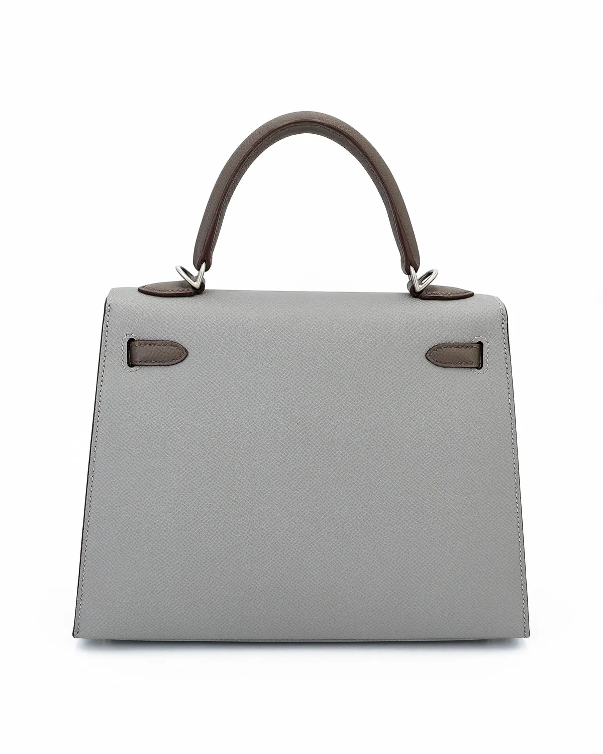 Hermès Kelly Sellier HSS 25, Gris Mouette / Étain
