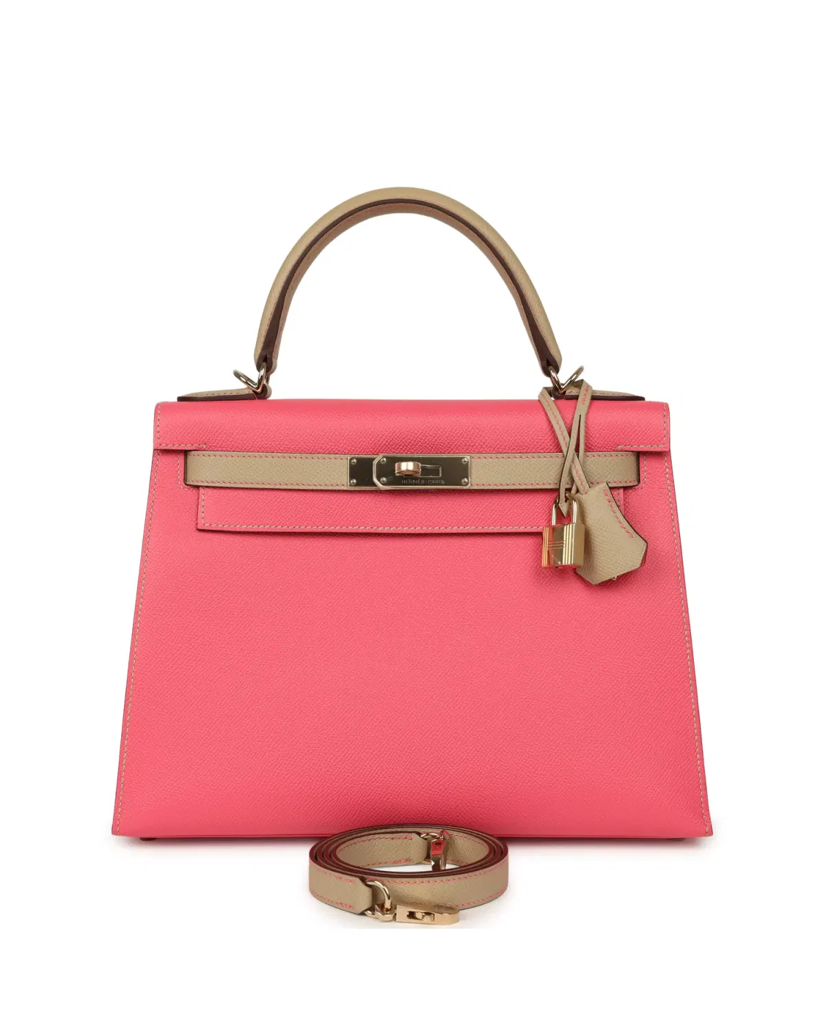 Hermès Kelly Sellier HSS 28, Rose Azalée / Trench