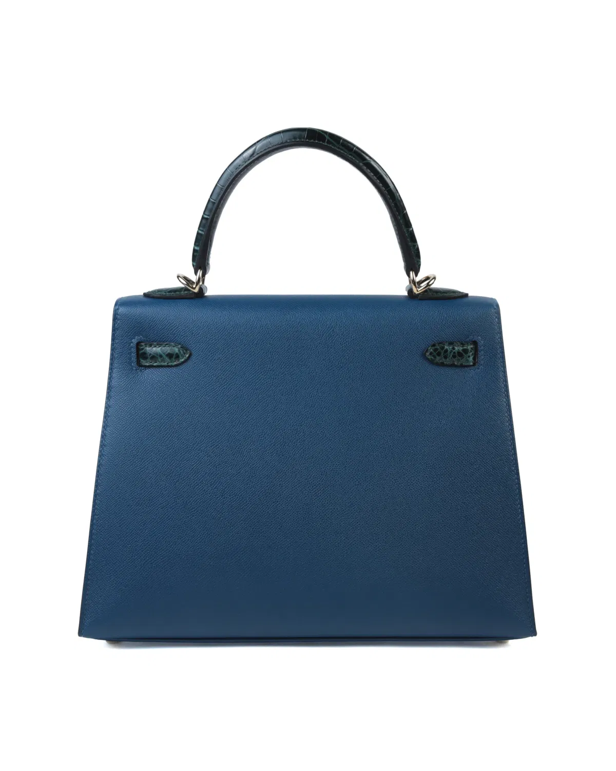 Hermès Kelly Sellier Touch 25, Deep Blue / Vert Cypress