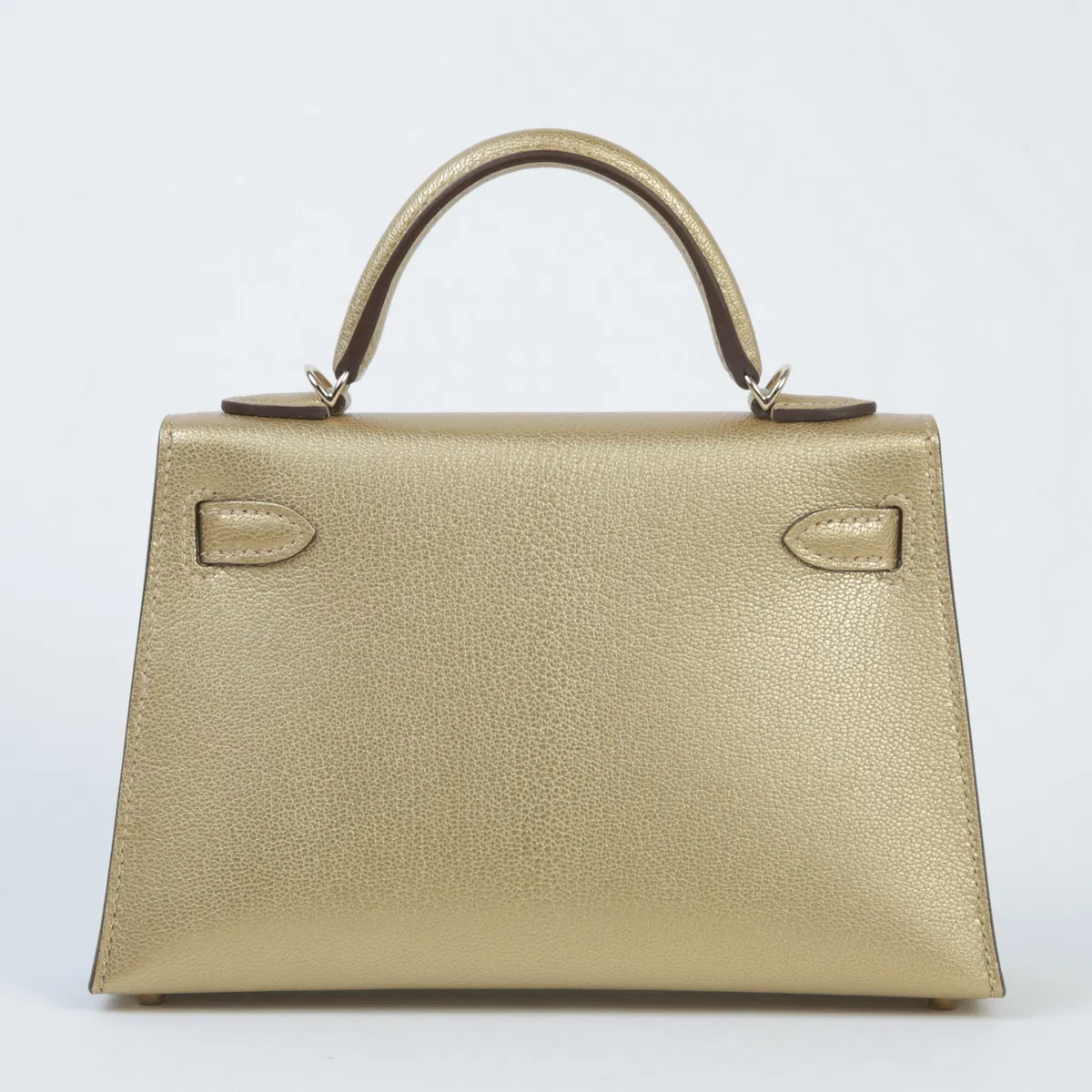 Hermès Mini Kelly 20, Metallic Doré