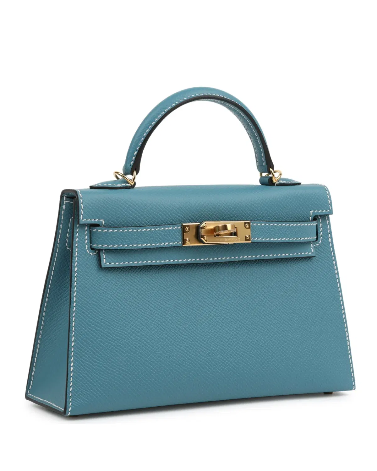 Hermès Mini Kelly Sellier 20, Bleu Jean