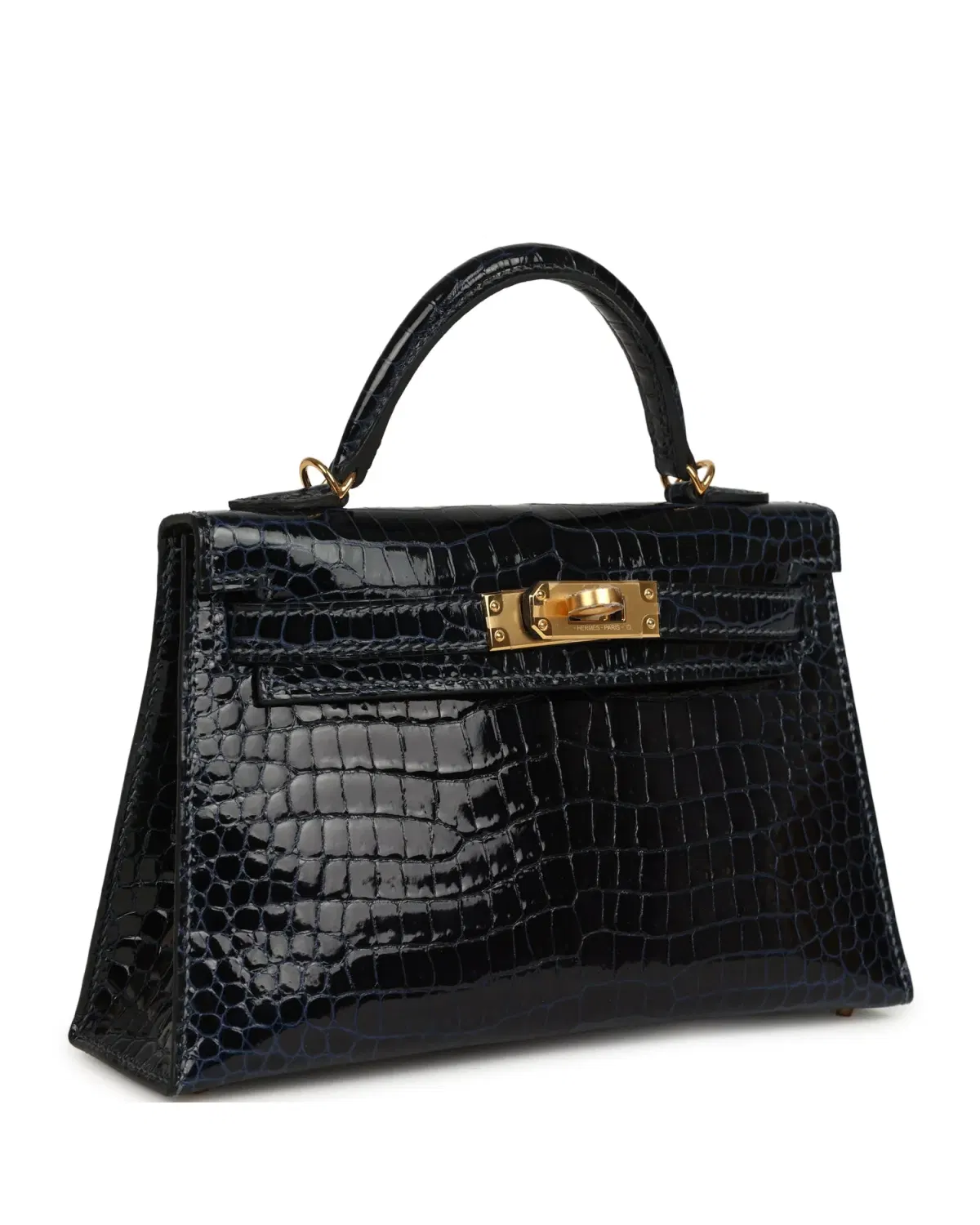 Hermès Mini Kelly Sellier 20, Bleu Marine