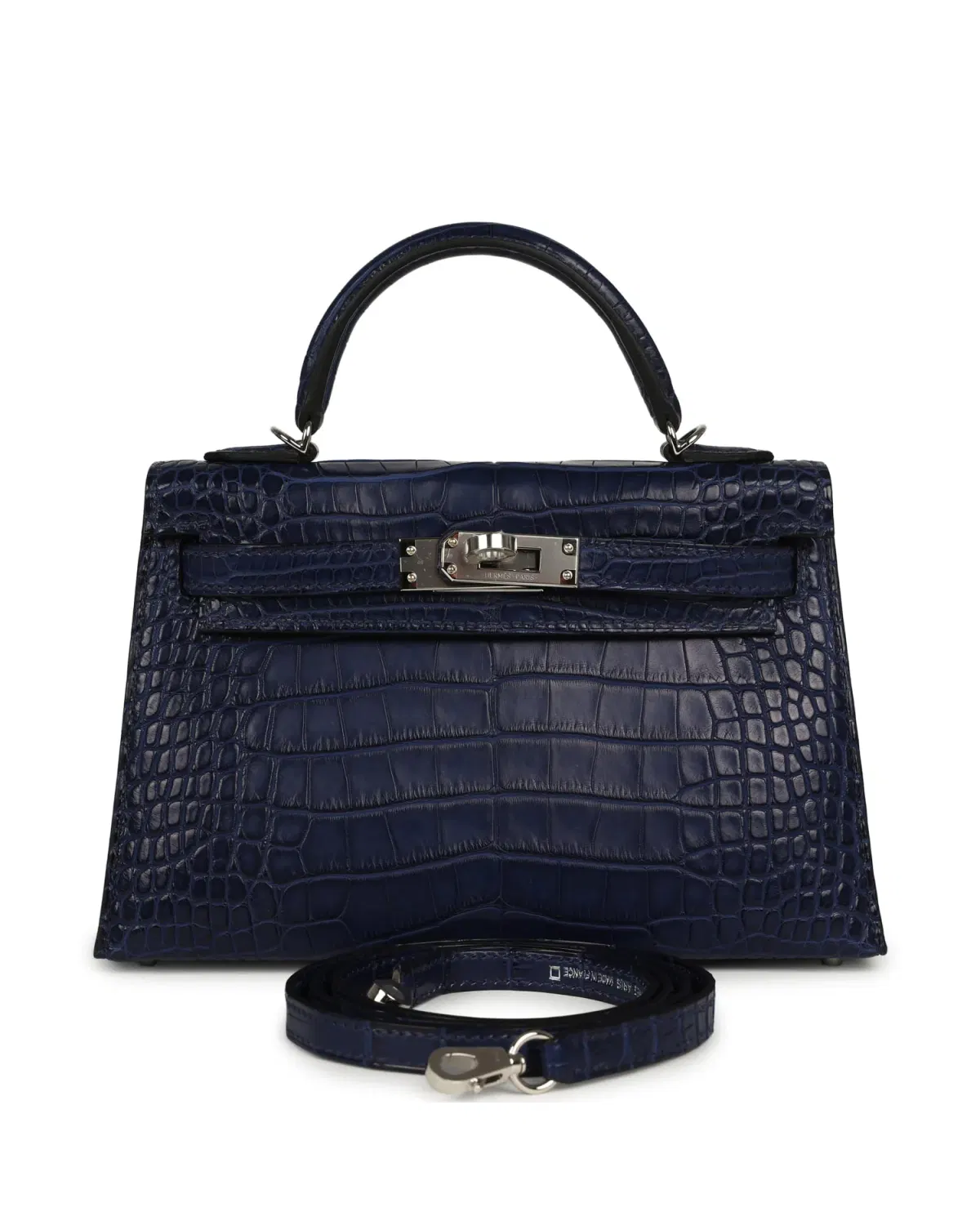 Hermès Mini Kelly Sellier 20, Bleu Saphir