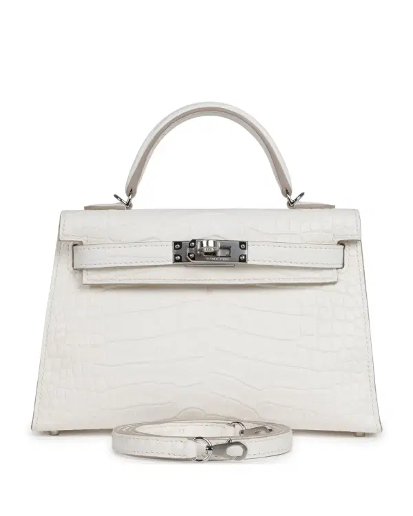 Hermès Mini Kelly Sellier 20, Crème Chantilly