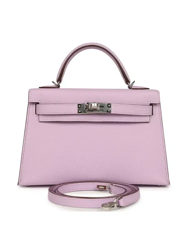 Hermès Mini Kelly Sellier 20, Guimauve