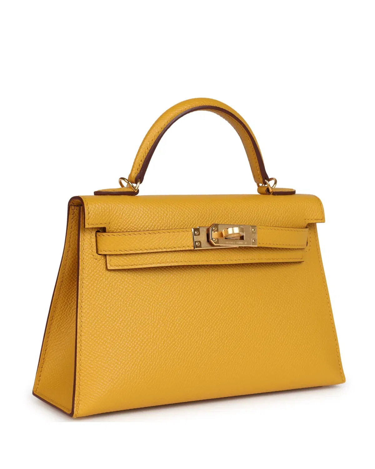 Hermès Mini Kelly Sellier 20, Jaune Ambre