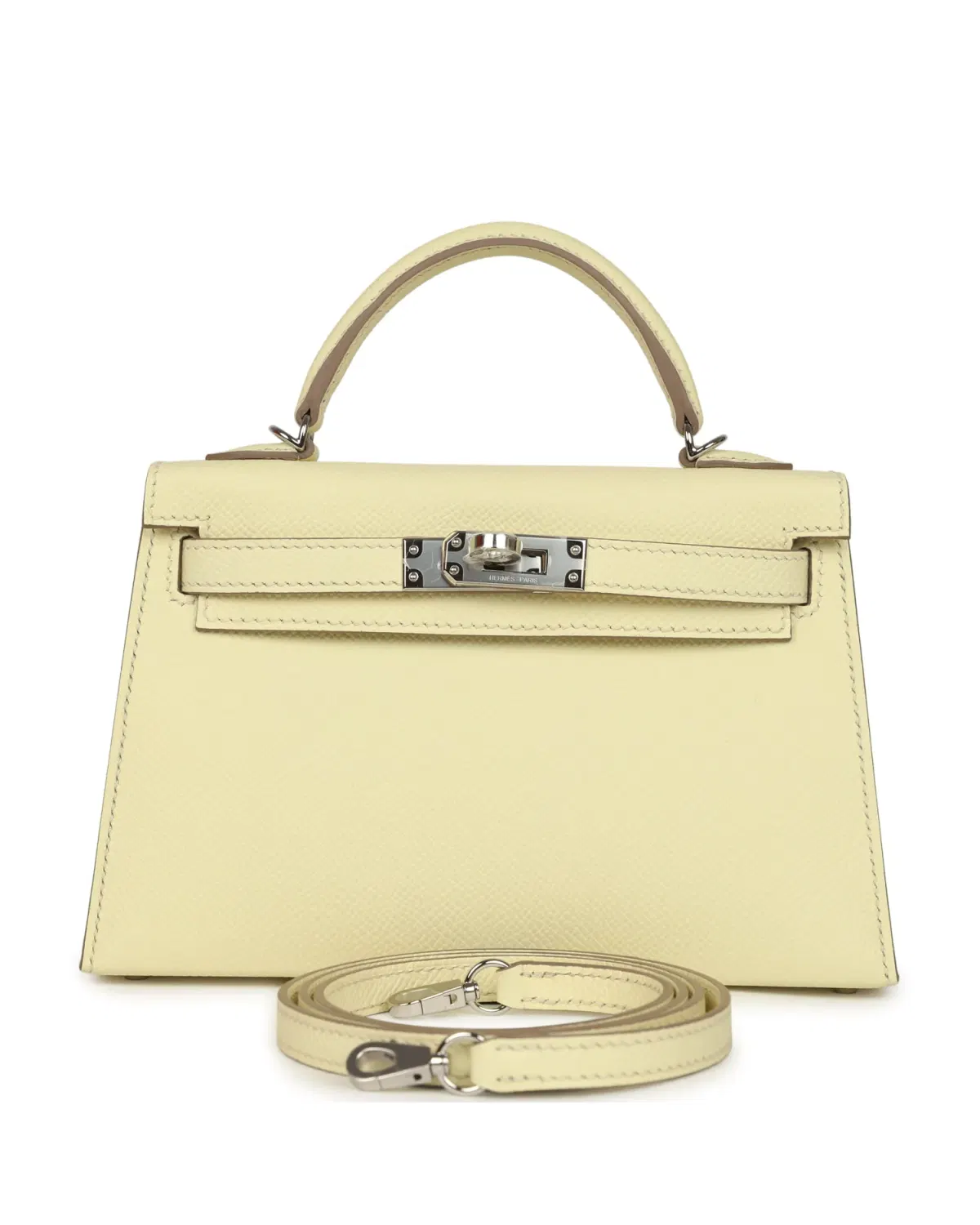 Hermès Mini Kelly Sellier 20, Jaune Milton