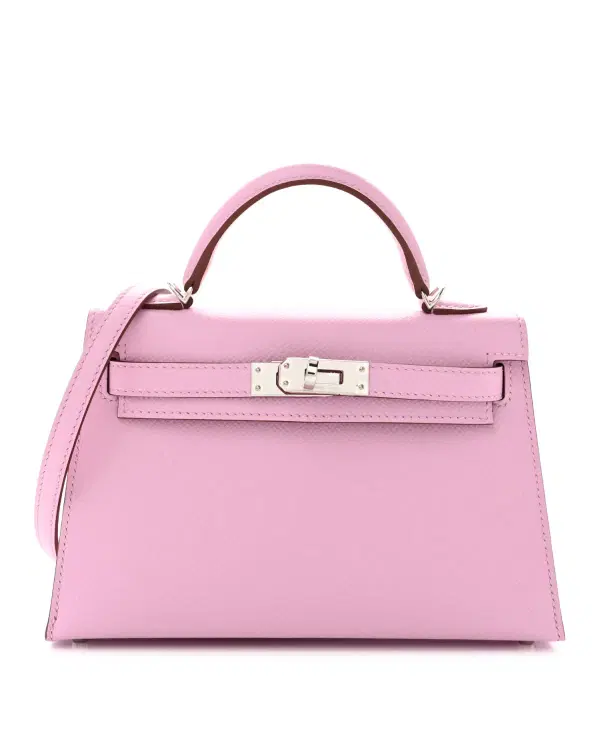 Hermès Mini Kelly Sellier 20, Mauve Sylvestre
