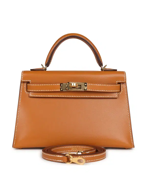 Hermès Mini Kelly Sellier 20, Natural Sable