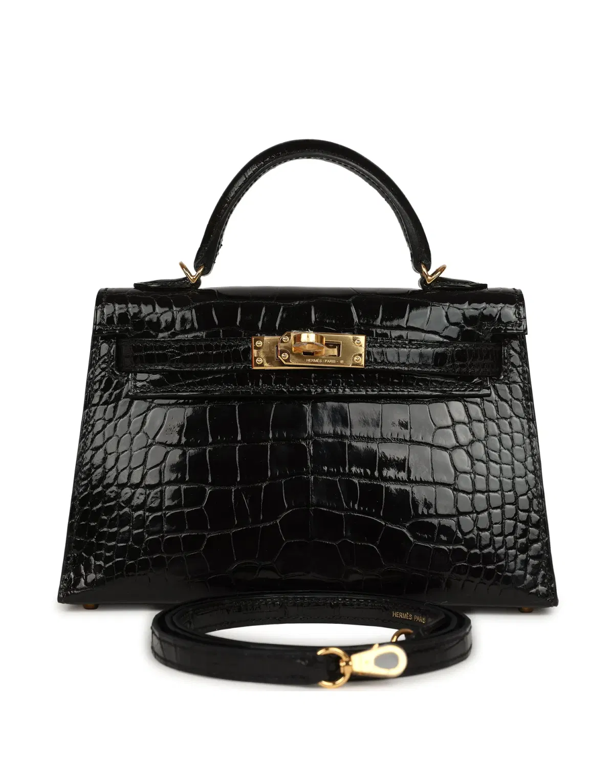 Hermès Mini Kelly Sellier 20, Noir